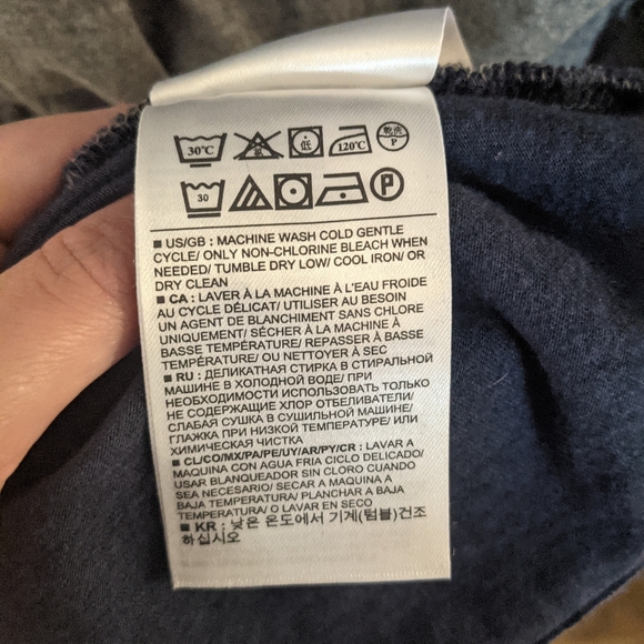 (Size S) Dip Dye Blue Grey Maxi Gap Dress - Picture 5 of 5